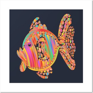 Multicolored coral fish fish color Posters and Art